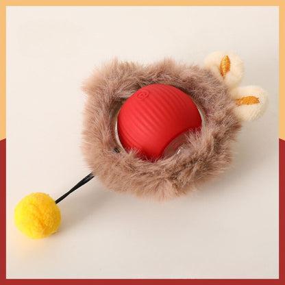 Interactive Fur Game Ball for Cats