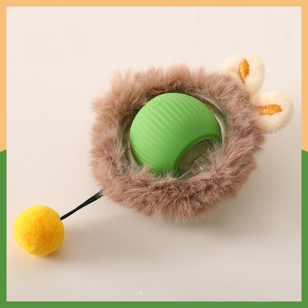 Interactive Fur Game Ball for Cats