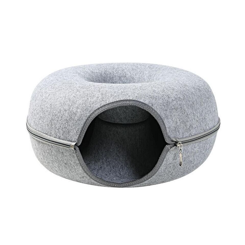 2-in-1 Donut Bed for Cats and Cave