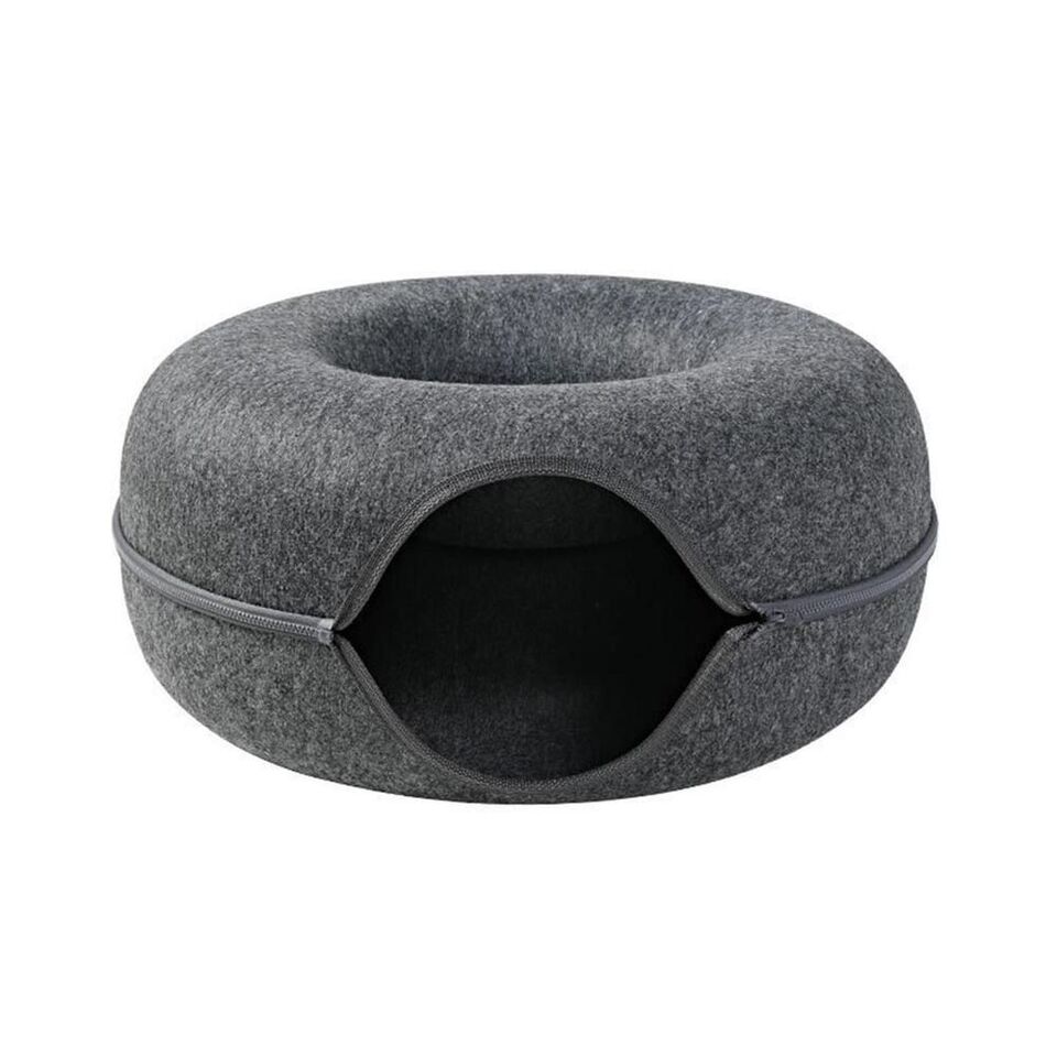 2-in-1 Donut Bed for Cats and Cave