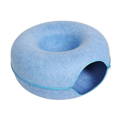 2-in-1 Donut Bed for Cats and Cave