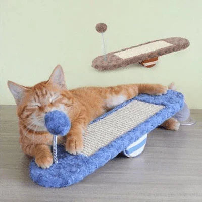 Cat Swing with Scratching Post and Toys