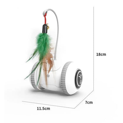 Interactive Cat Toy with Feathers - Robot Toy for Cats